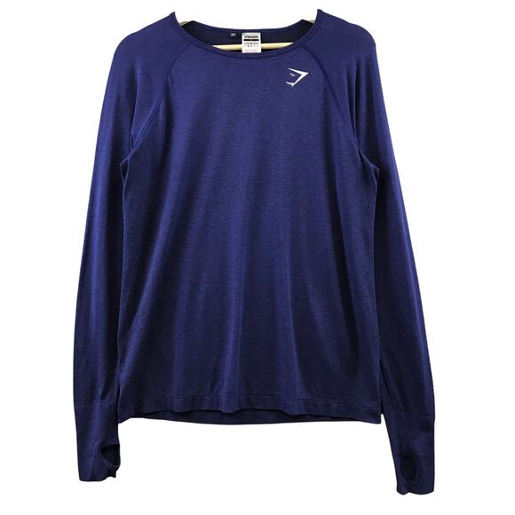 GYMSHARK mens long sleeve T shirt workout size small - Picture 1 of 8